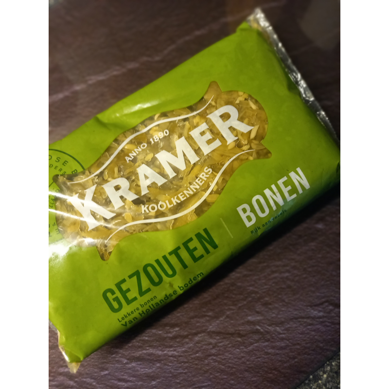 Zoute Bonen, verpakt circa 500 gram